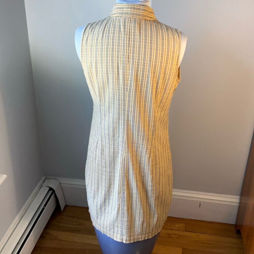 Vintage Liz Claiborne Petites Lizsport Waffle Weave Dress, 8P. Butter Yellow Sum - Picture 8 of 15